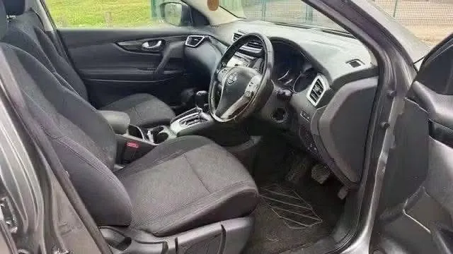 Nissan Qashqai interior showing the front seats and driver's position